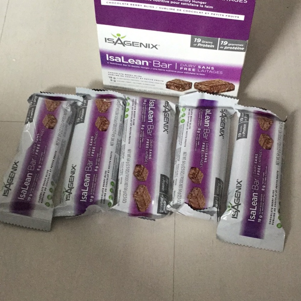 5 Isagenix Dairy Free Isalean Bars